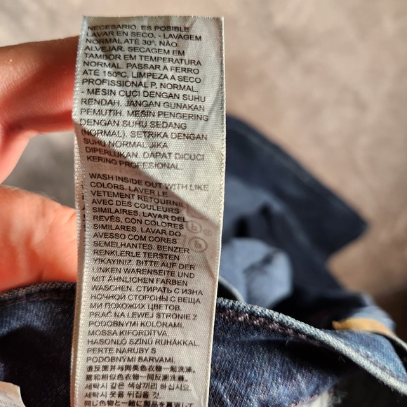 Levi's 511 Jeans Men's 33X34 (Tag 32X34) Slim Fit Straight‎ Leg Blue Medium Wash - Picture 12 of 16